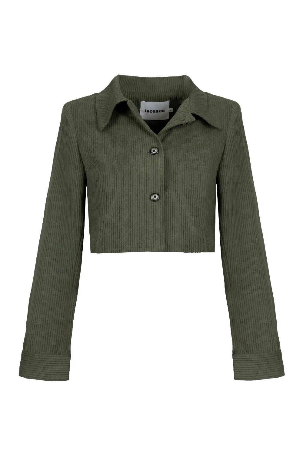 Velvet Crop Jacket Khaki