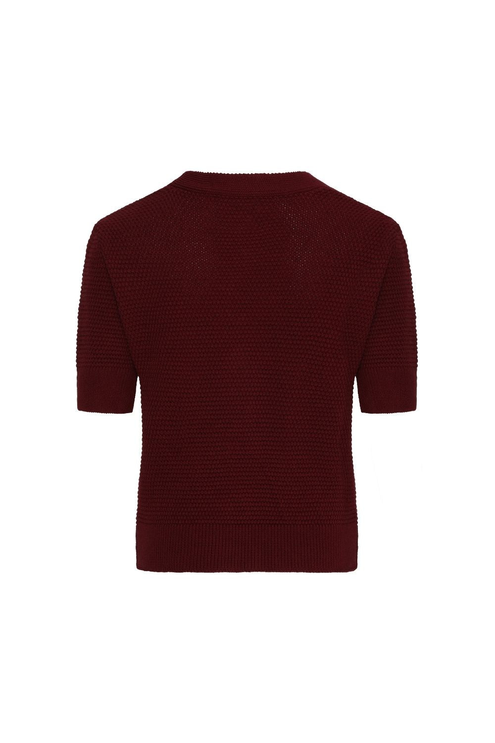 Star-Button V-Neck Cardigan