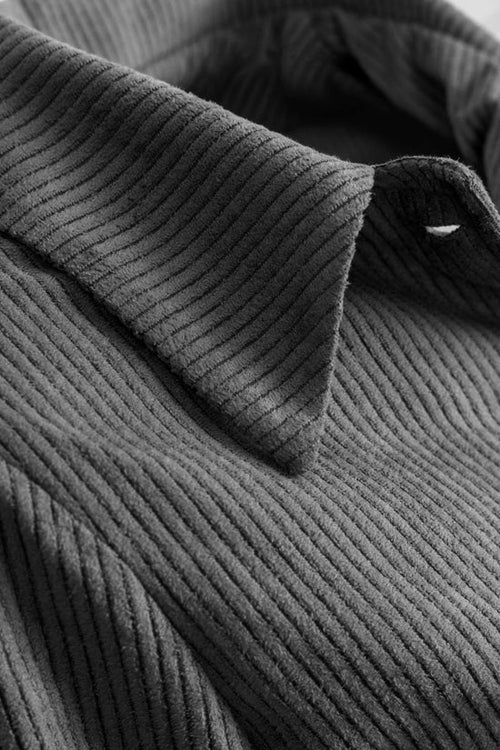 Velvet Crop Jacket Grey