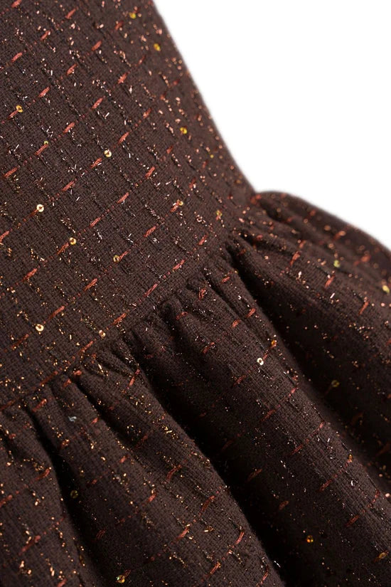 Tuvit Mini Dress in Brown