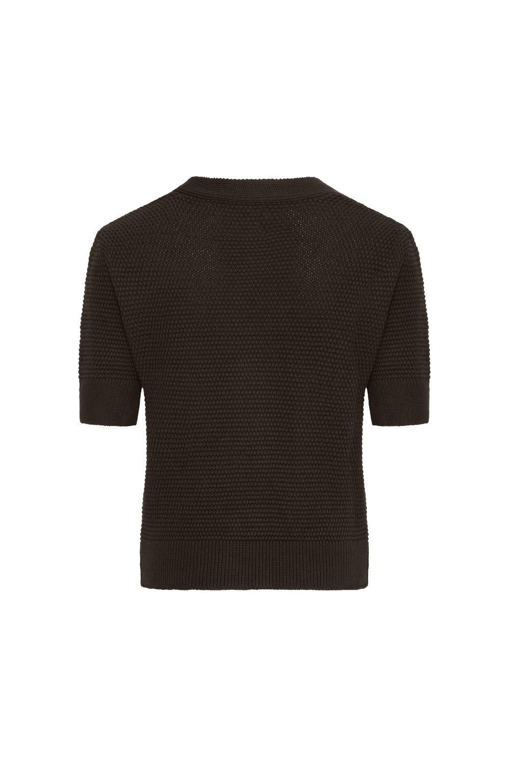 Star-Button V-Neck Cardigan